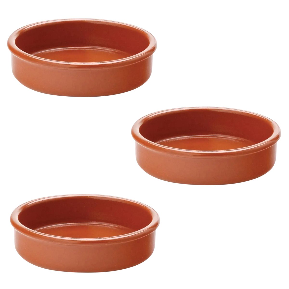 3 x Tapas Terracotta Serving Dishes 10cm - CharcuterieBoard.com