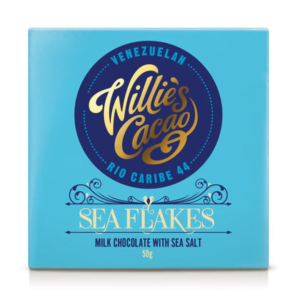 Sea Flakes Milk Chocolate With Sea Salt (50g) - CharcuterieBoard.com