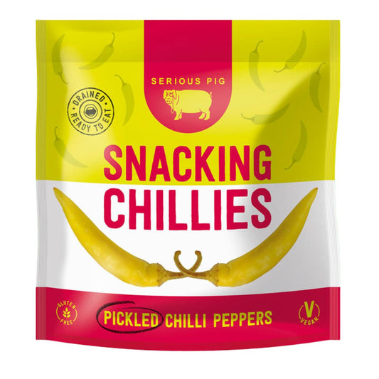 Snacking Chillies Crunchy Spicy Green Pickled Frenk Chillies (40g) - CharcuterieBoard.com